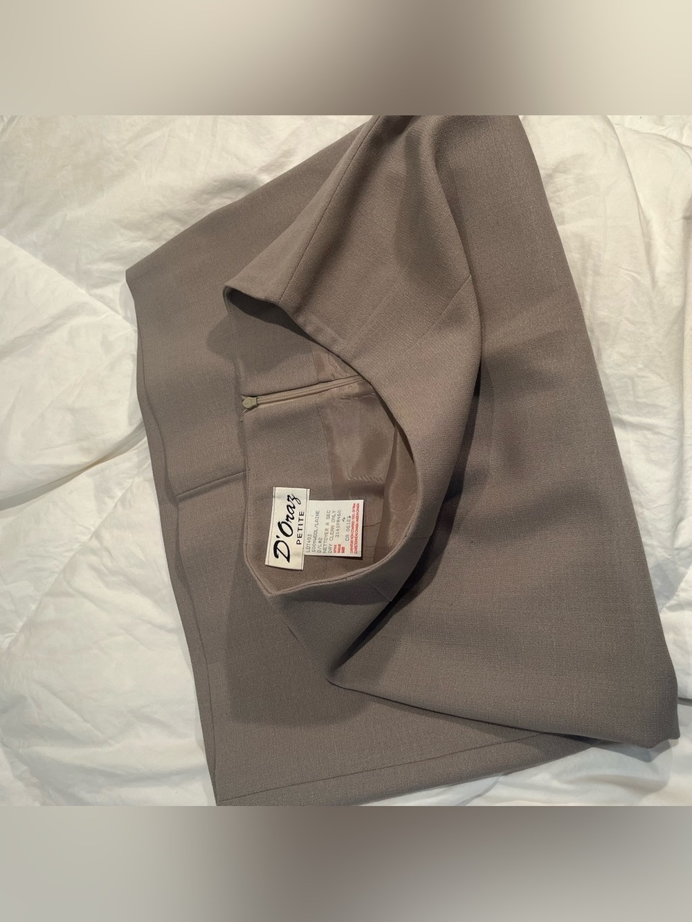 Vintage D’Oraz Wool Skirt